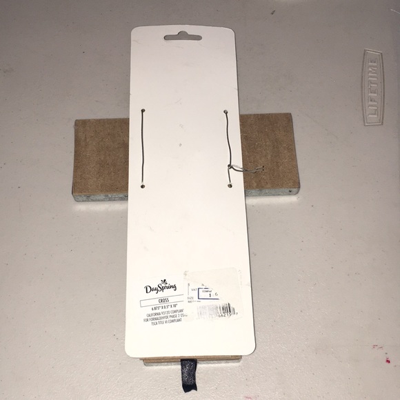 Wooden galvanized standing or wall cross “amazing grace how sweet the sound” NEW - Picture 7 of 17